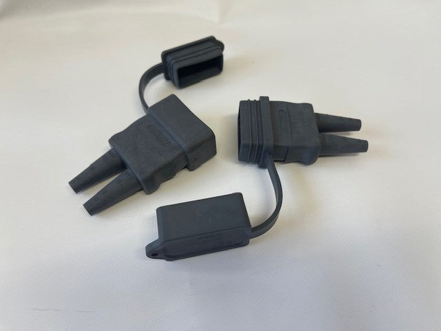 Rema / Anderson 2Polige stekker 50A met rubberhoes  
