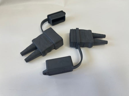 Rema / Anderson 2Polige stekker 50A met rubberhoes  