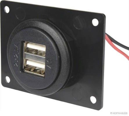 USB Stekkerdoos inbouw 12/24V 5A