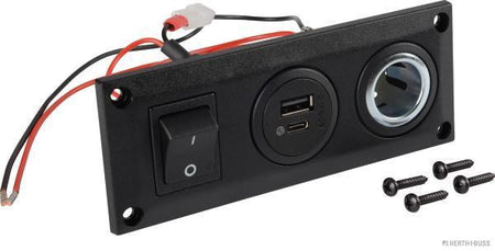 USB-C paneel met schakelaar 