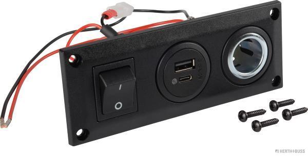 USB-C paneel met schakelaar 