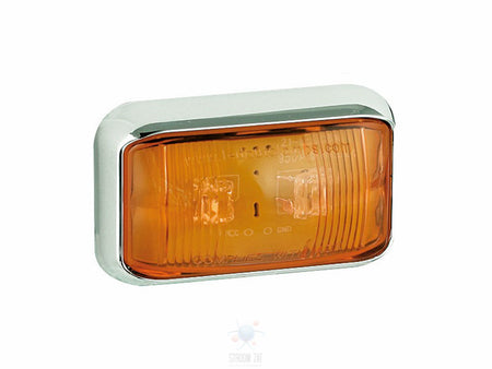 Led Zijmarkeringslamp Amber Chrome 58 x 35 x 19 58 serie