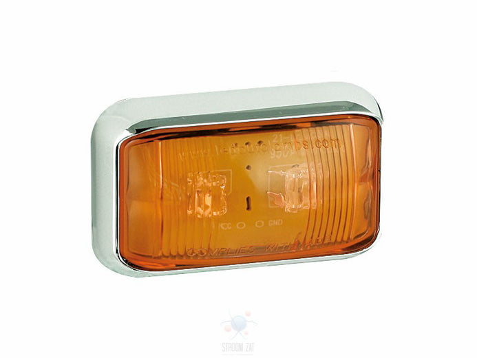 Led Zijmarkeringslamp Amber Chrome 58 x 35 x 19 58 serie