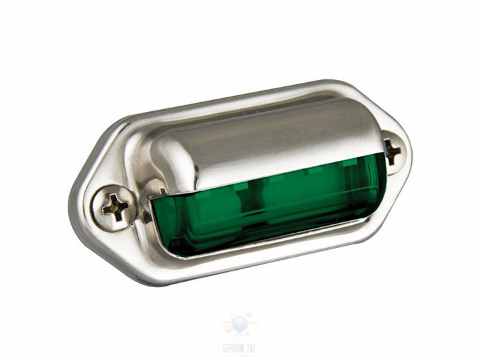 Led Instapverlichting groen met chromen behuizing 12/24V