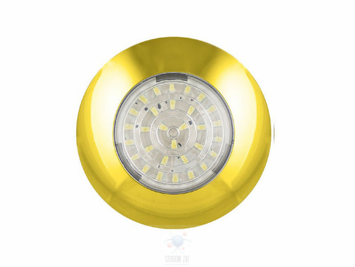 Led Interieurverlichting voorzien cool white licht 24V goudkleurige rand rond 75
