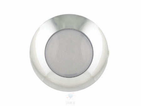 Led Interieurverlichting voorzien cool white licht 24V witte rand / melk glas rond 75