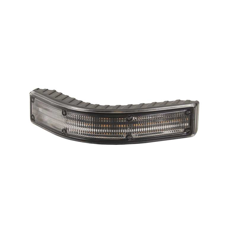 LED R65 hoekflitser 12-LED's amber/blauw/rood 12-24v