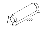 Geluidsdemper warme lucht 100mm