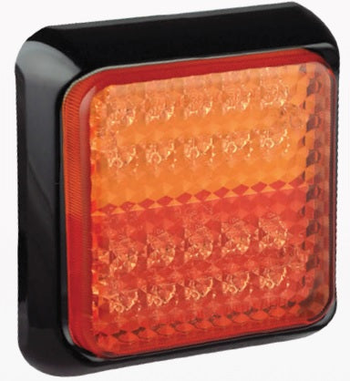 LED combi lamp 100x100mm chroom 80 serie