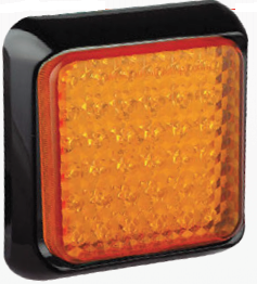 Led 100mm vierkant knipperlicht 80 serie