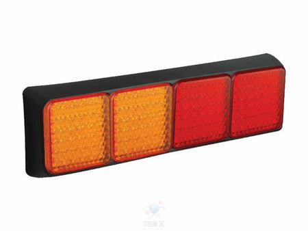 Led rem/achterlicht unit 350 x 105 x 47 80 serie 4 kamer