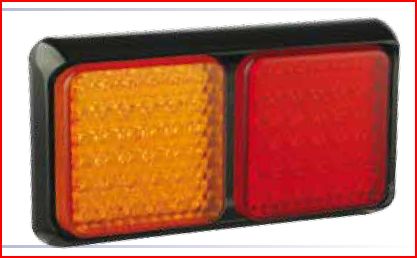 Led rem/achterlicht unit 190 x 100 x 28 80 serie