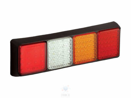 Led rem/achterlicht unit 350 x 105 x 47 80 serie 4 kamer