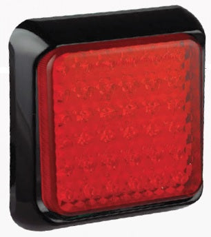 Led 100mm vierkant rem/achterlicht 80 serie