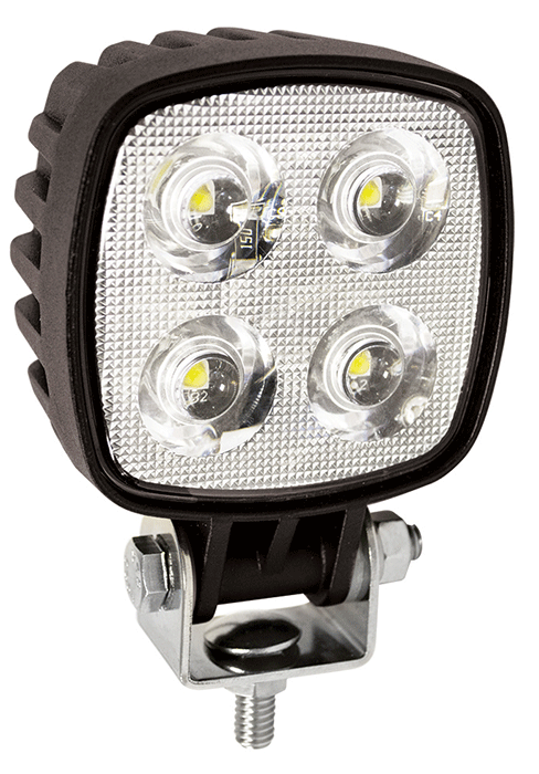Led Werklamp vierkant  81 1000 lumen 4 leds spotlicht 12/24V