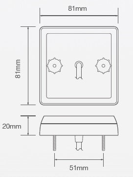 Led Function lamp mistlamp 12V