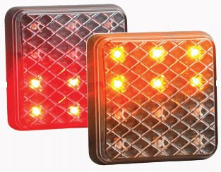 LED Combinatie achterlicht 81x81mm 12/24V