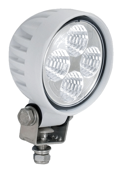 Led Werklamp rond 84mm 800 Lumen 4 led breedlicht 12/24V