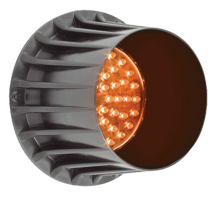 Led Verkeersadvieslamp Amber 140mm 12V