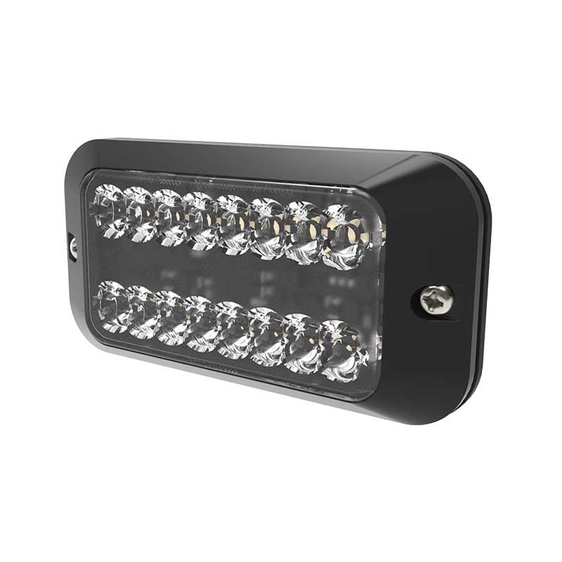 LED R65 flitser amber | wit (split) 8-LED 12-24v