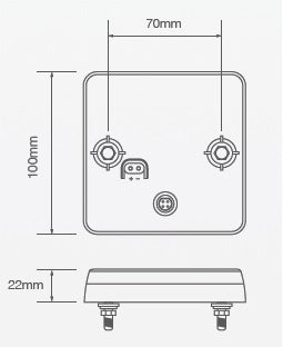 SET van 2 Stuks LED Achterlicht unit 100Serie 12V met Ekeur