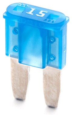 MikrOTO Steekzekering 15A blauw á 50 stuks