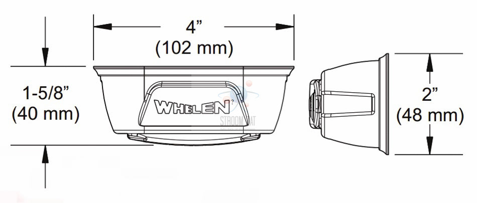 Whelen LED flitser LINZ6 Amber ECE R65 klasse 2 12V