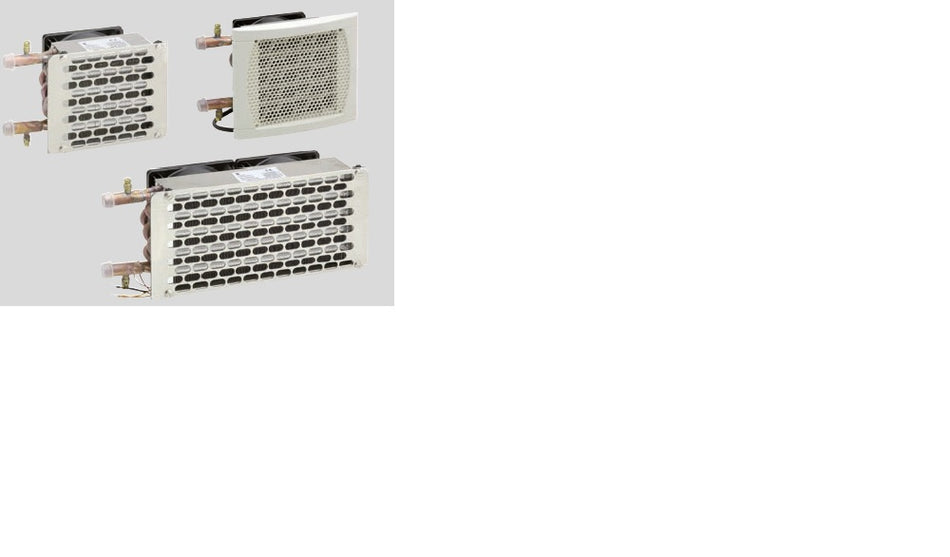 Helios 2000 Warmtewisselaar 12V met zwart plastic rooster