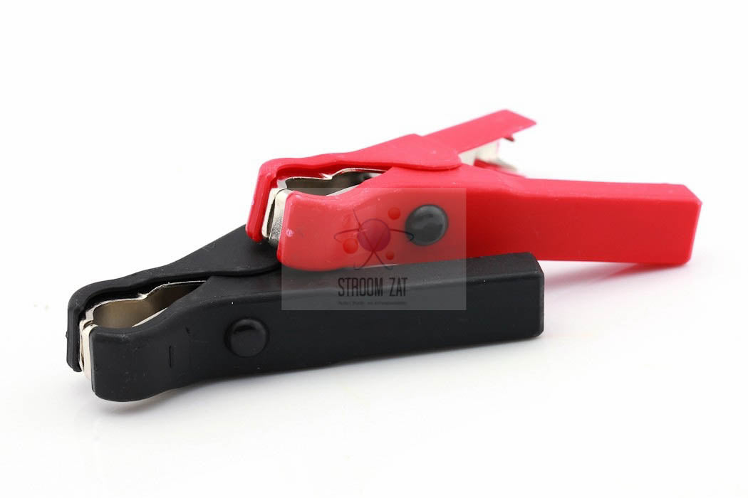 Accu laadklem set rood/zwart 40A