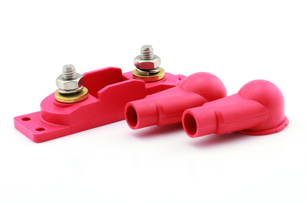 Mega zekeringen houder zwart of rood 