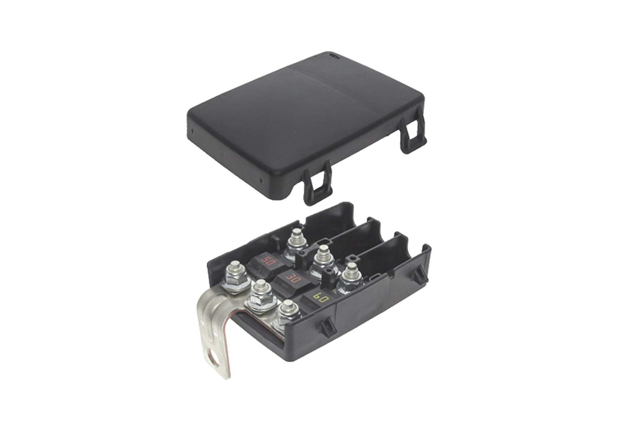 Zekeringhouder Midi voor 3stuks 