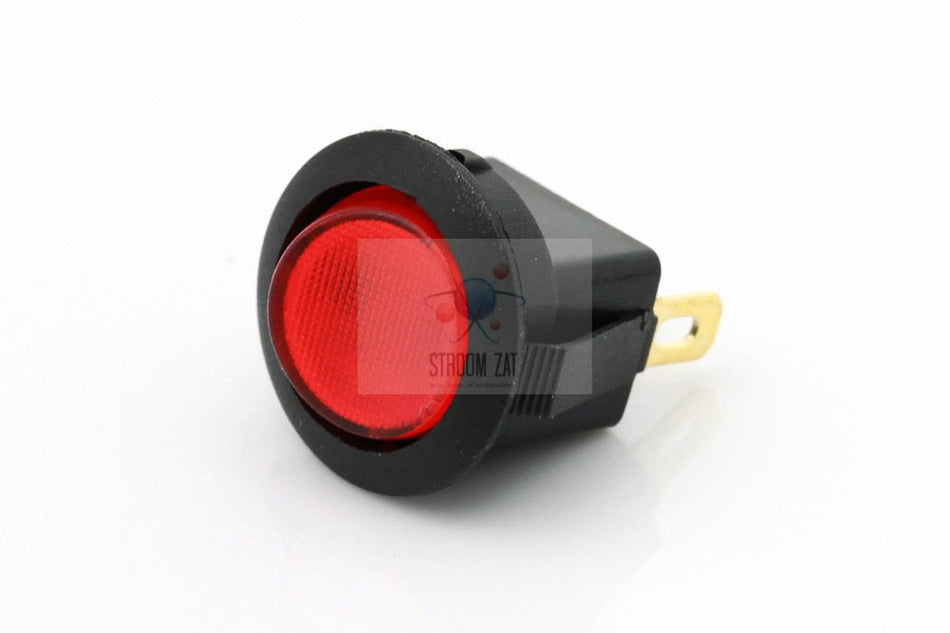 Mini tuimelschakelaar rood verlicht 12V