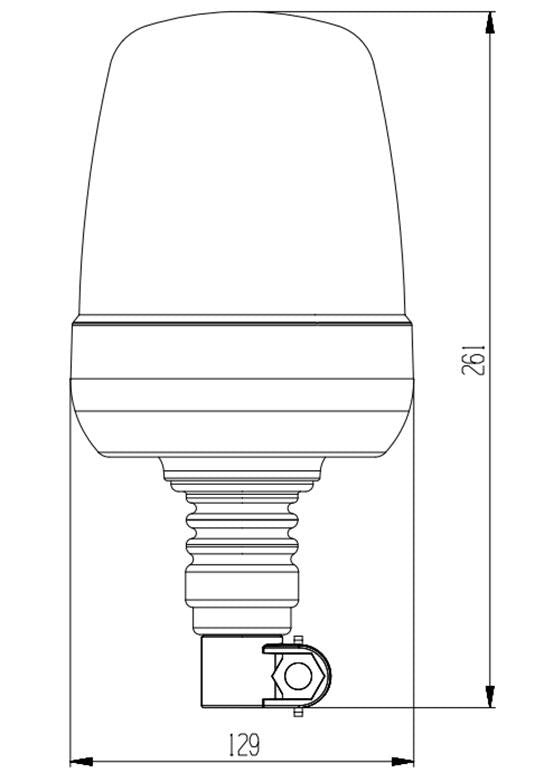 LED Zwaailamp opsteek 