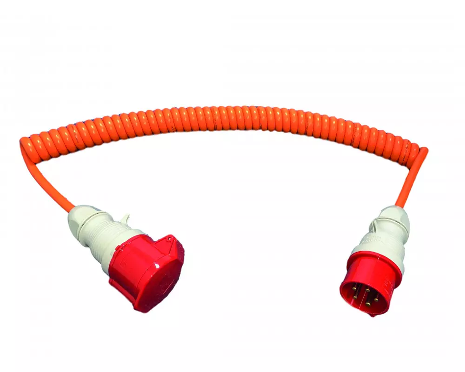 Spiraalkabel laadstroom 5x32AMP CEE