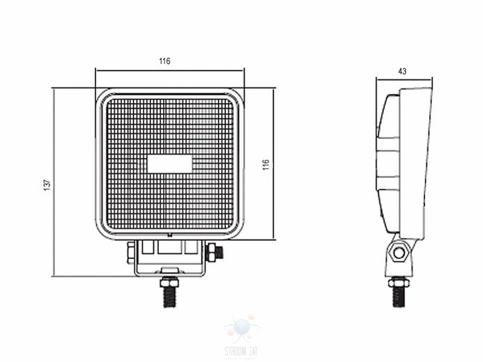 LED werklamp 1500lm 15W