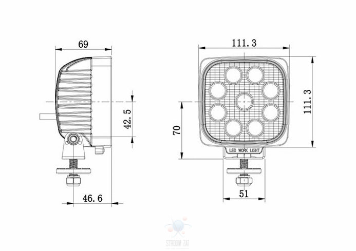 LED Werklamp 2800 Lumen 35W