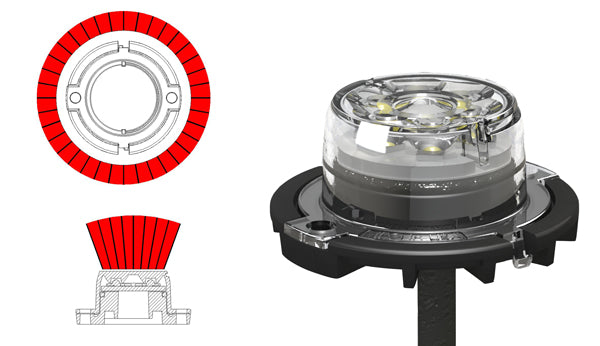 Whelen Vertex Directional Amber