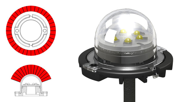 Whelen Vertex Amber 12V