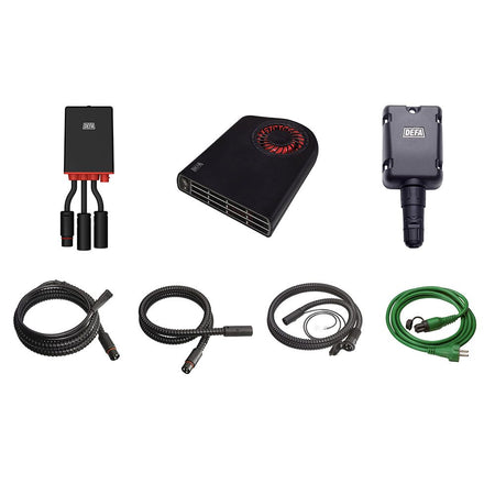 Defa Set 230V 1400 verwarming met lader en Bluetooth bediening 