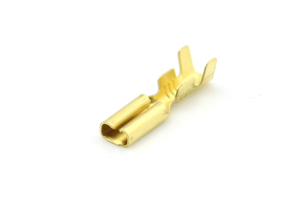 Kabelschoen ongeïsoleerd 0.5 -1.5mm² Vlakstekerhuls messing 2.8x0.5mm á 100 stuks