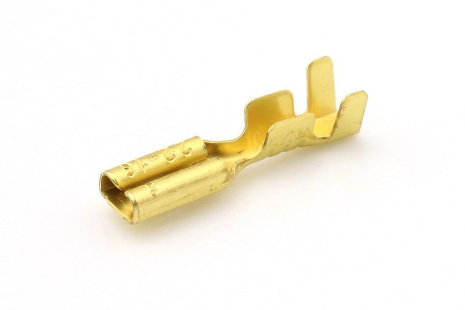 Kabelschoen ongeïsoleerd 0.5 -1.5mm² Vlakstekerhuls messing 2.8x0.5mm á 100 stuks