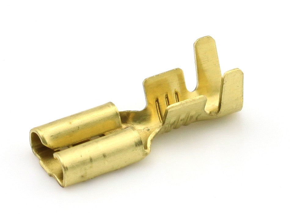 Kabelschoen ongeïsoleerd 0.5 -1.5mm² Vlakstekerhuls messing 4.8x0.5mm á 100 stuks