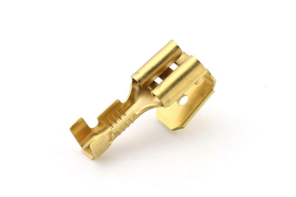 Kabelschoen ongeïsoleerd 0.5 -1.5mm² Vlakstekerhuls+Tab messing 6.3x0.8mm á 10 stuks