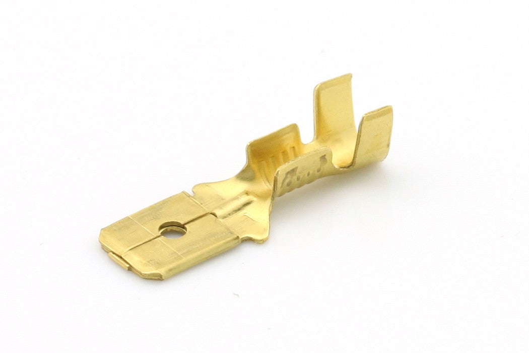 Kabelschoen ongeïsoleerd 0.5 -1.5mm² Vlakstekerhuls messing 6.3x0.8mm á 10 stuks