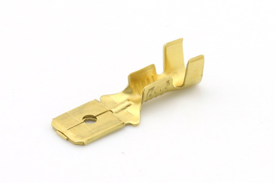 Kabelschoen ongeïsoleerd 0.5 -1.5mm² Vlakstekerhuls messing 6.3x0.8mm á 10 stuks