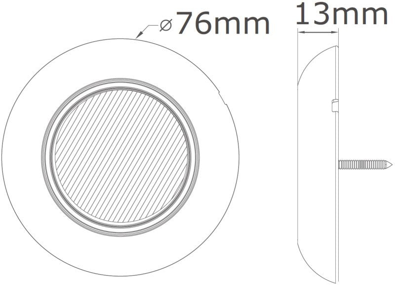 Binnenverlichting compact rond