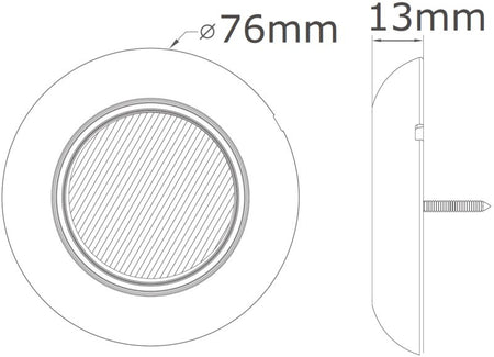 Binnenverlichting compact rond