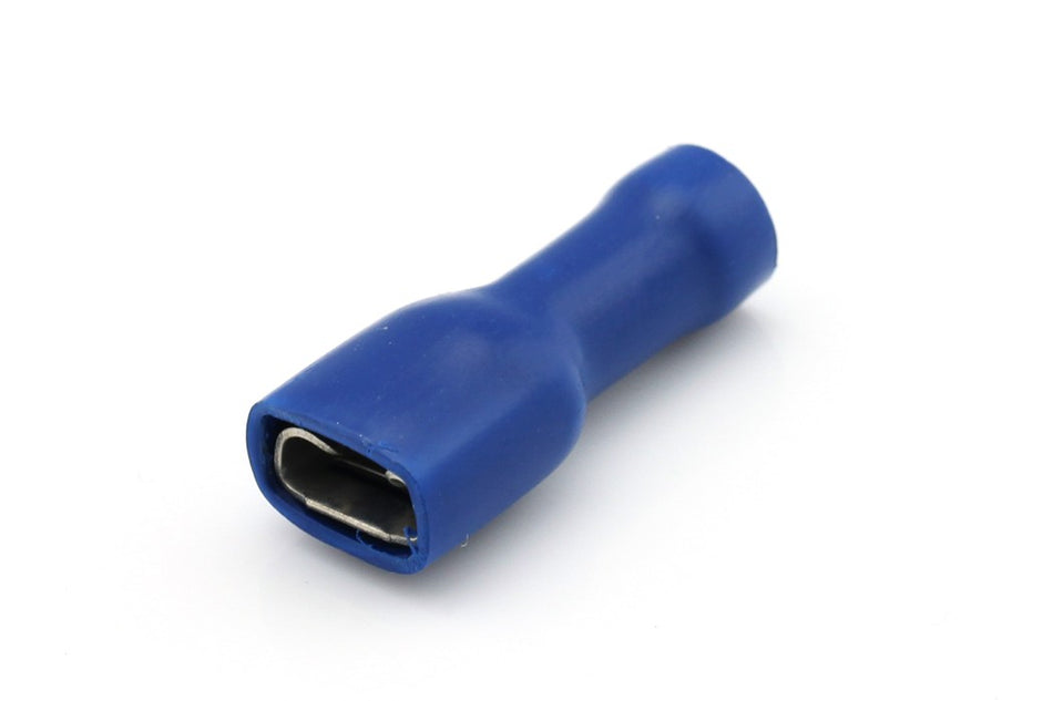 kabelschoen blauw Vlakstekerhuls 6.3x0.8mm Iso. á 10 stuks