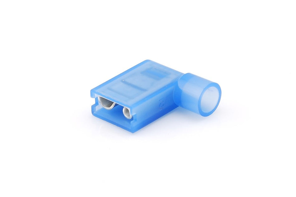 Kabelschoen blauw Haakse vlakstekerhuls á 10 stuks