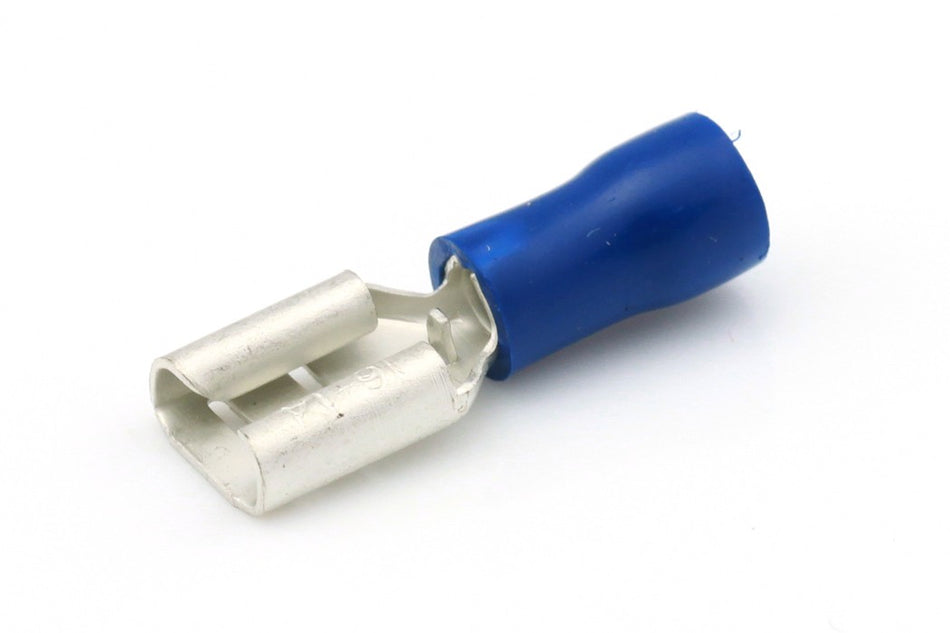 Kabelschoen blauw Vlakstekerhuls 8.0x0.8mm á 100 stuks
